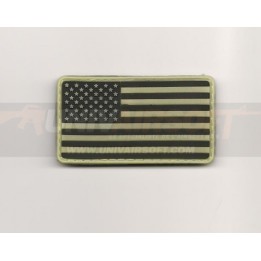 Phosphorescent USA Velcro Patch