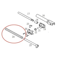 Recoil Spring for KJW KP-02 P229