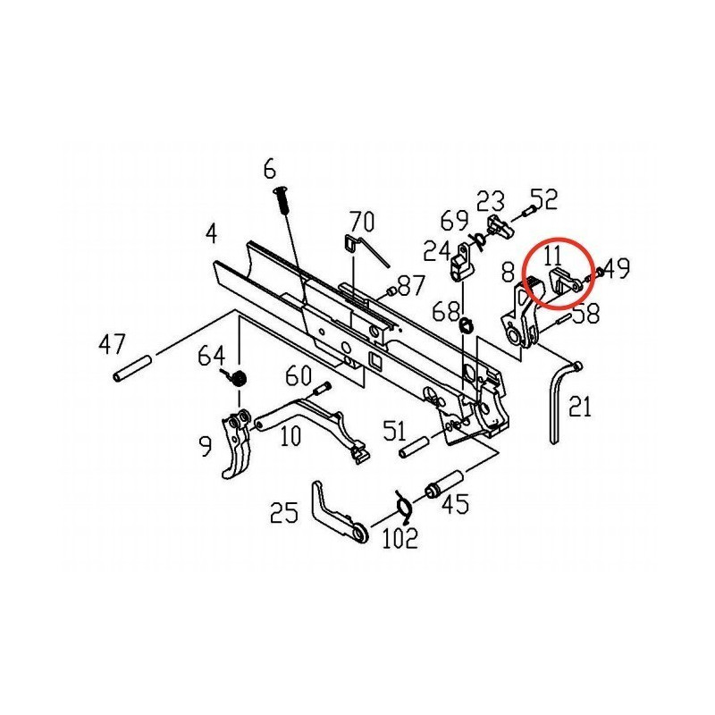 Disconnector for KJW / ASG CZ75 P09