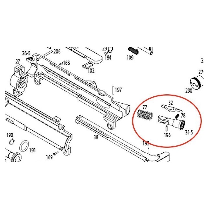 Ejection Button for KSC / KWA LM4 GBBR