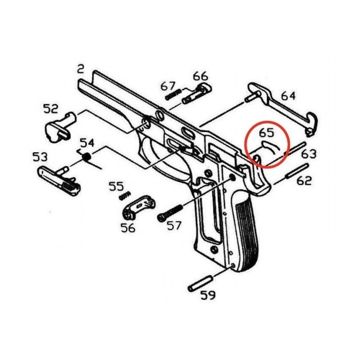 Trigger Bar Spring for KJW / ASG M9