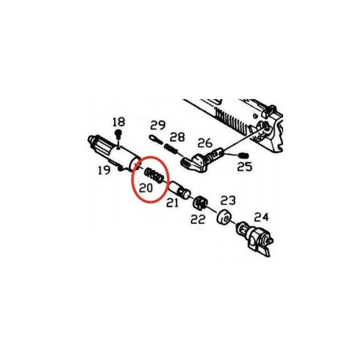 Cylinder Spring for KJW / ASG M9