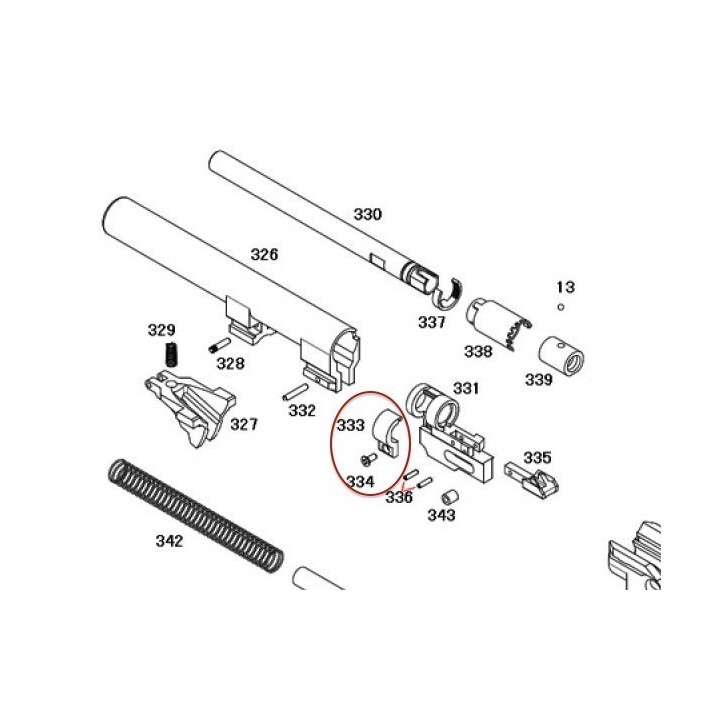 Barrel Block for KSC / KWA M9