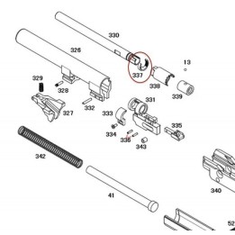 Hop Up Cylinder Clamp for KSC / KWA M9