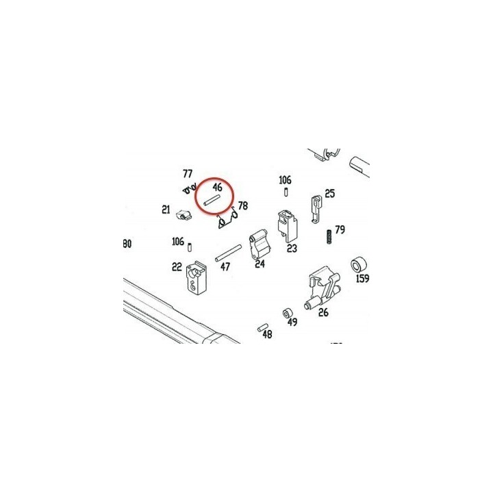 Impact Hammer Pin for KSC / ASG MP9