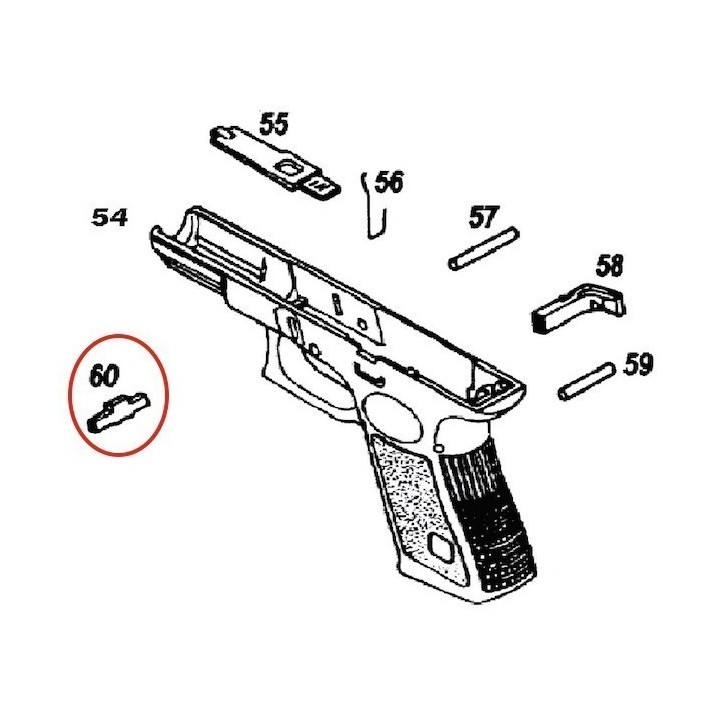 Slide Lock for KJW Glock