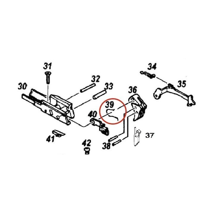 Slide Stop lever Spring for KJW Glock