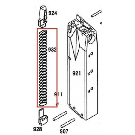 Magazine Follower Spring for KSC / ASG M9