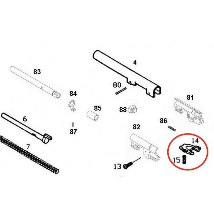 Locking Block for KJW / ASG M9