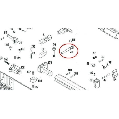 Trigger Bar Pin for KSC / ASG MP9