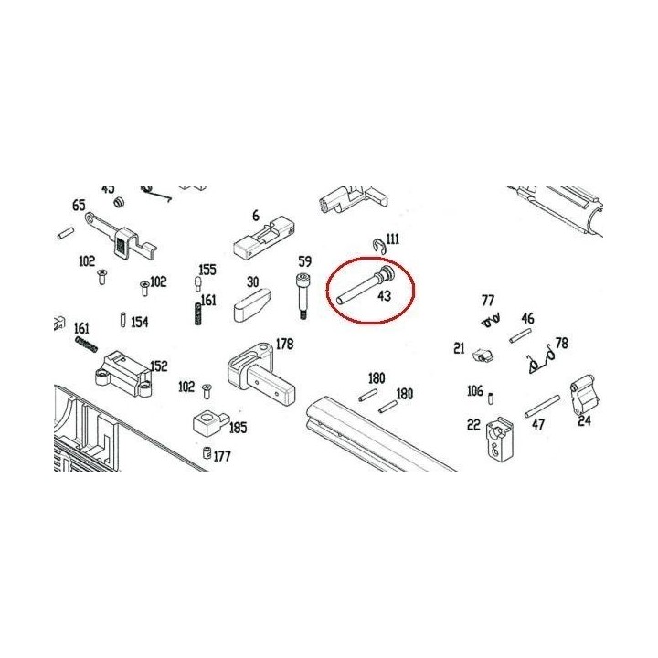 Trigger Bar Pin for KSC / ASG MP9
