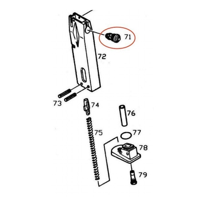 Valve for KJW / ASG M9