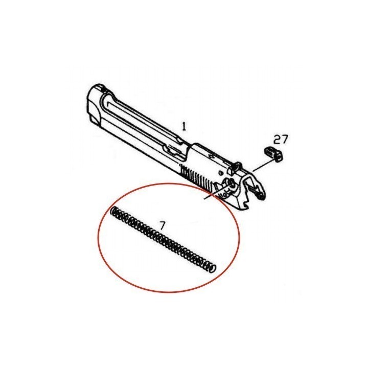 Recoil Spring for KJW / ASG M9