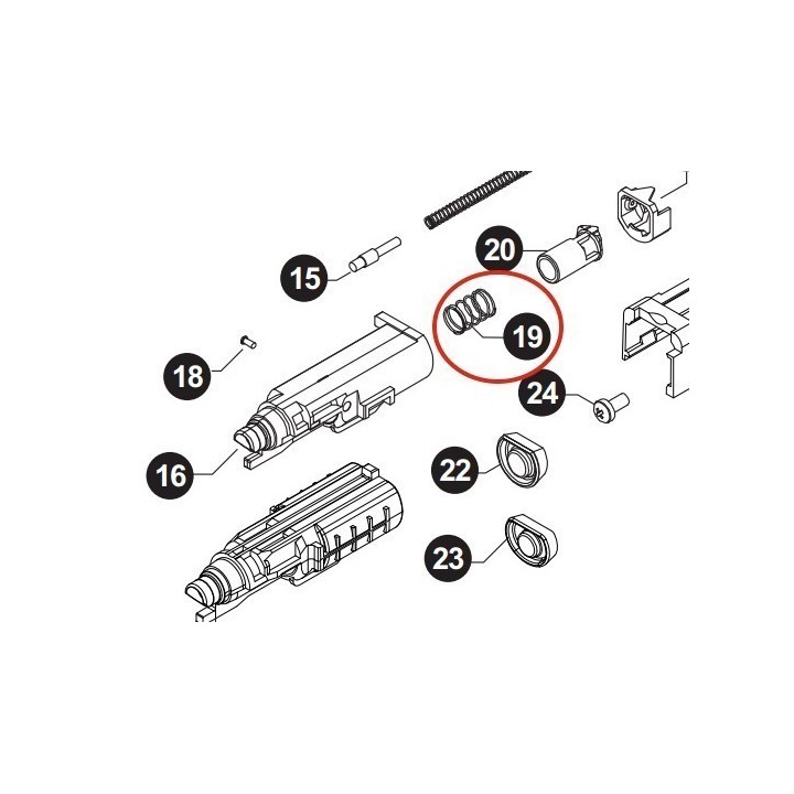 Gas Control Spring for Stark Arms S17 / 18 / 19