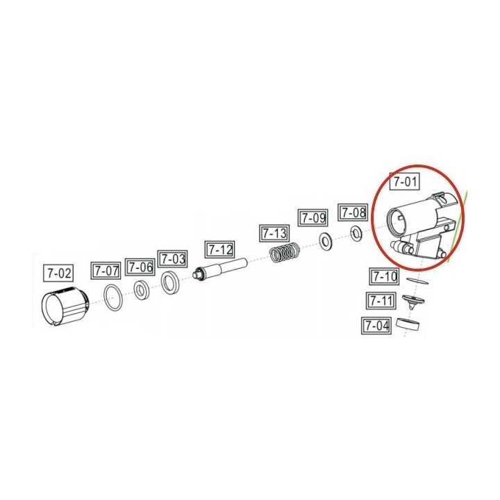 Valve Chamber for ASG CZ75 P07 Duty