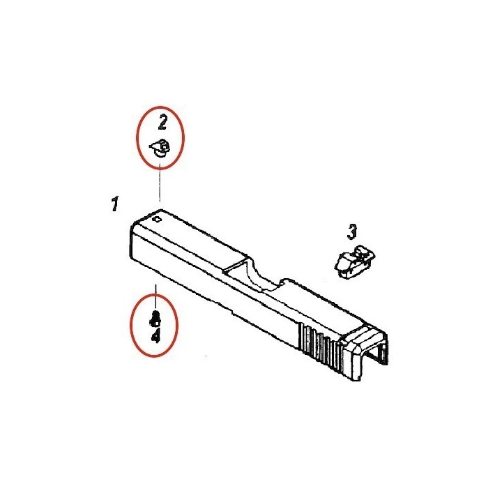 Front Sight for KJW Glock