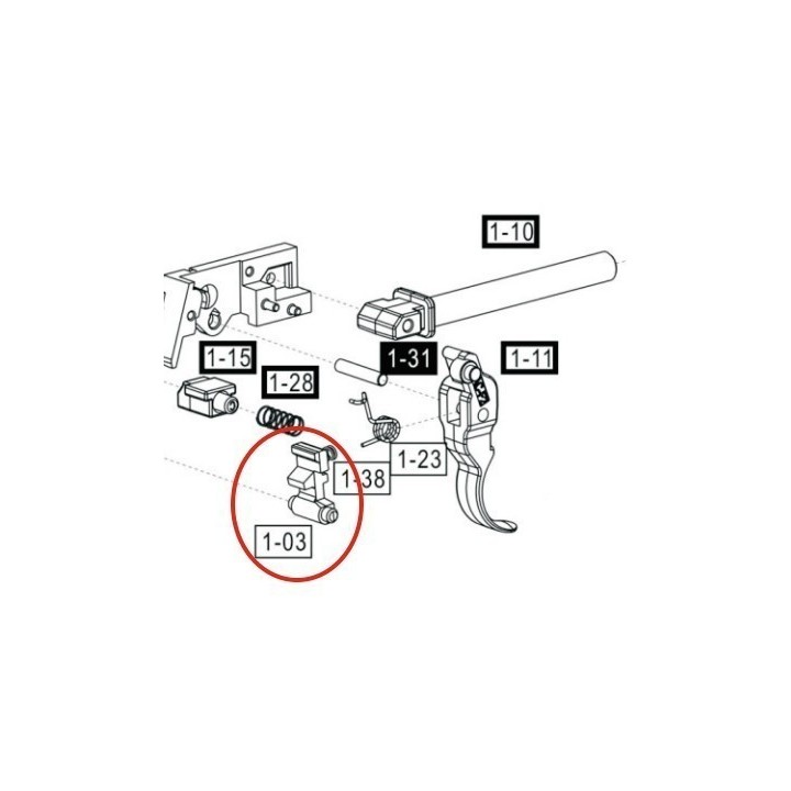 Hammer Stopper for CZ75 P07 Duty