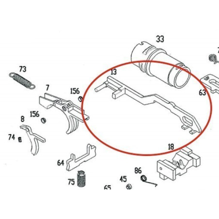Trigger Bar for KSC / ASG MP9