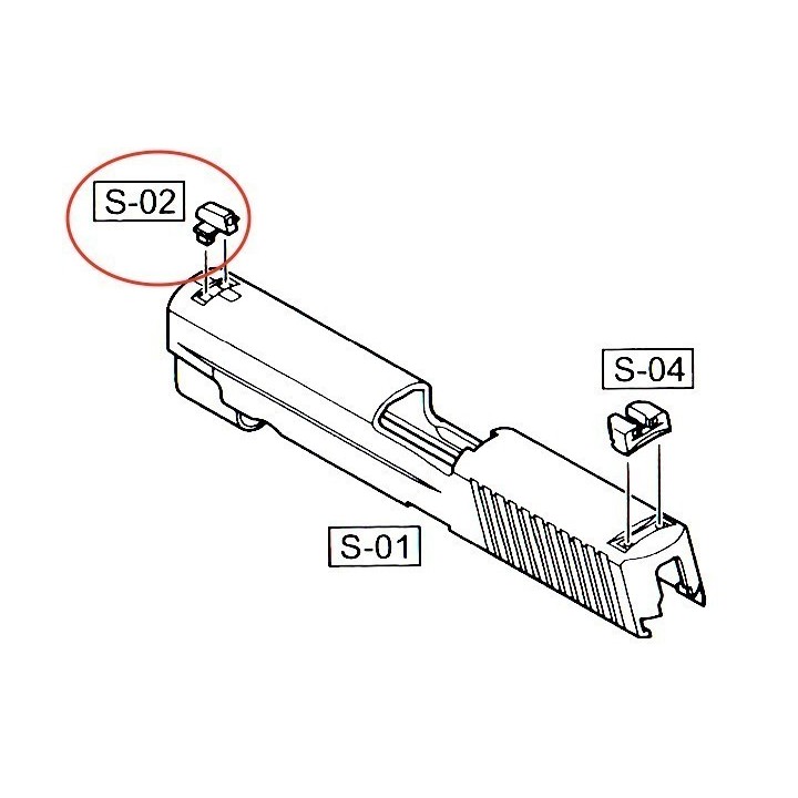 Front Sight for WE F226