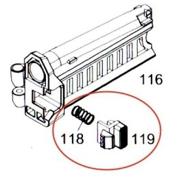 Stock Locking Button for WE MSK (DE)
