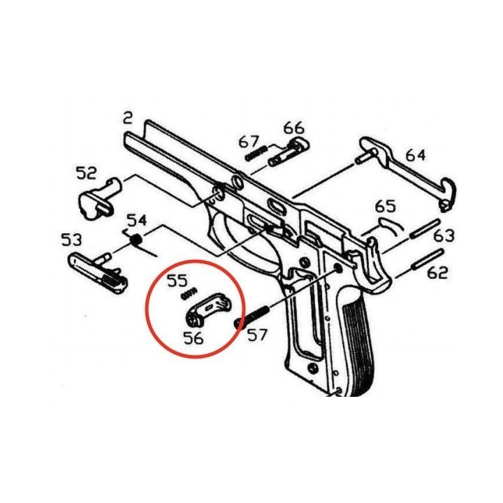 Magazine Catch for KJW / ASG M9