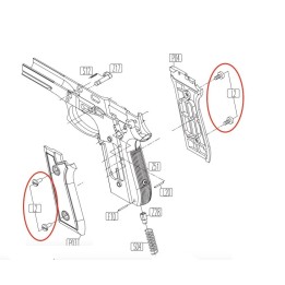 Grip Screws for KWC KCB-15 / PT92 / PT99