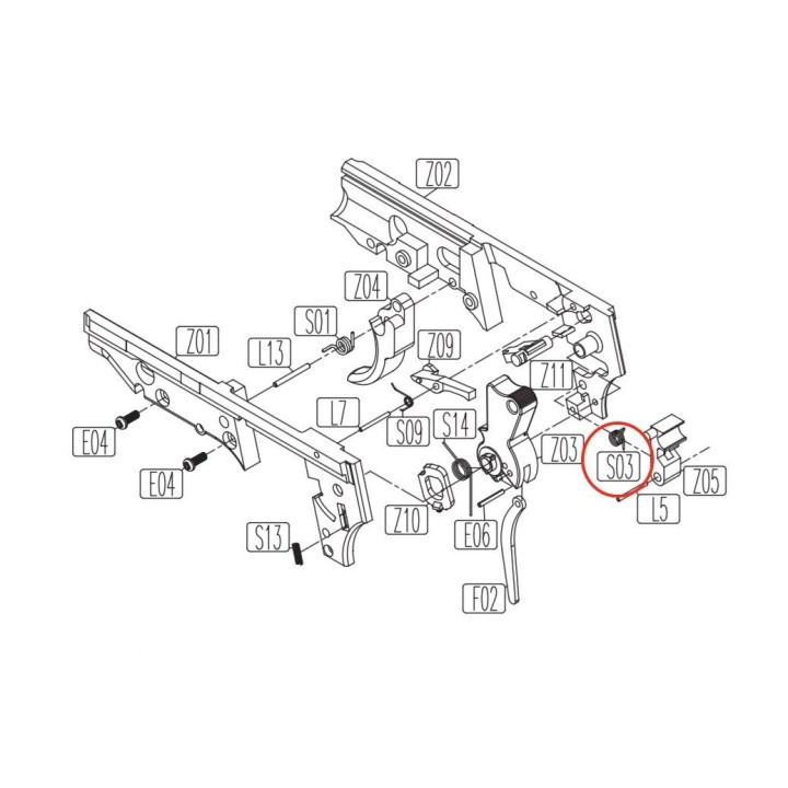 Hammer Catch Spring for KWC KCB-15 / PT92 / PT99