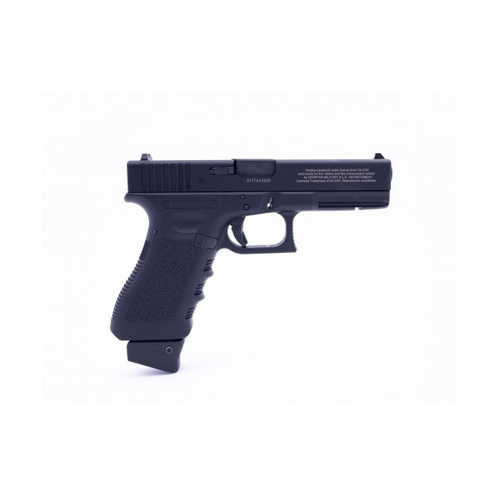 Glock 17 SMLE avec Canon orange + Chargeur 12gr + Chargeur gaz