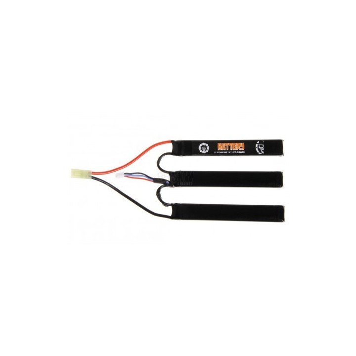 BATTERIE LIPO 11.1V 2000 MAH 15C DUEL CODE