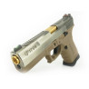 GP1799 T4 - GBB, metal silver slide, TAN frame, gold barrel