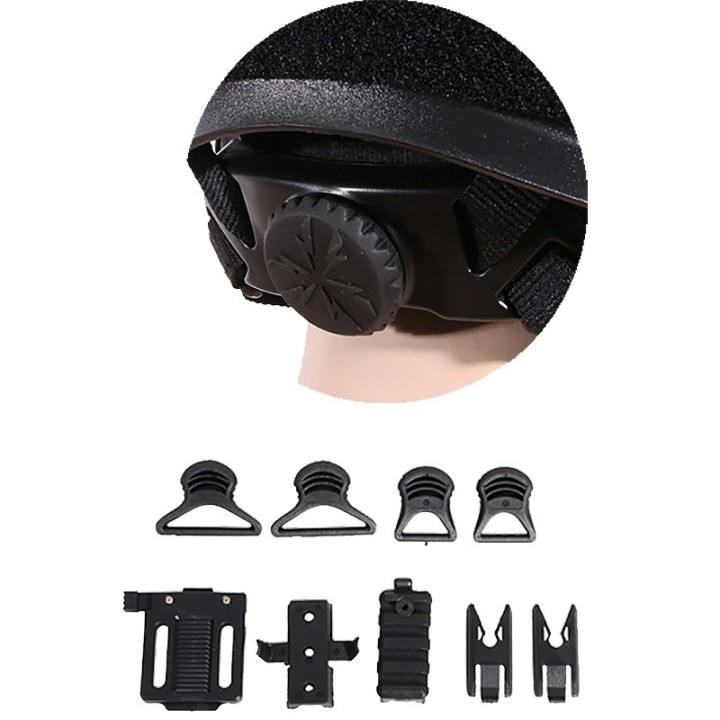 CASQUE FAST PJ NOIR RÈGLABLE EMERSON