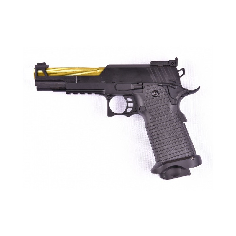 REPLIQUE DE POING GE1911 OR AVEC MALLETTE