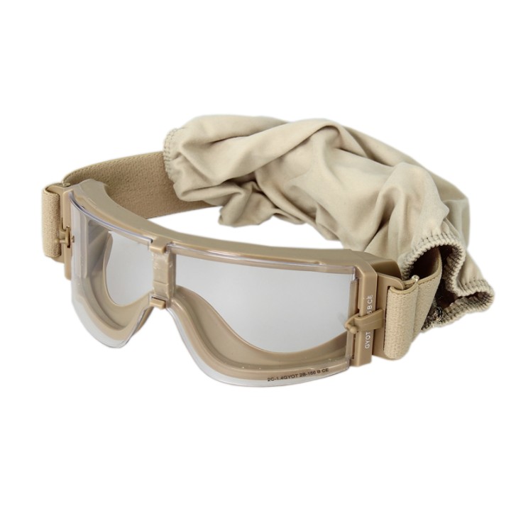 Lunettes protection airsoft Tan anti-buée