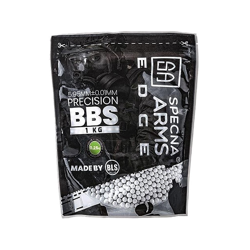 0.25g Specna Arms EDGE Precision BBs - 1kg - White