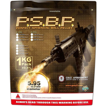 Billes airsoft en gros Perfect 0,28g-1KG-6mm