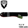1450mah 11.1V30C  lipo battery stick with small tamiya