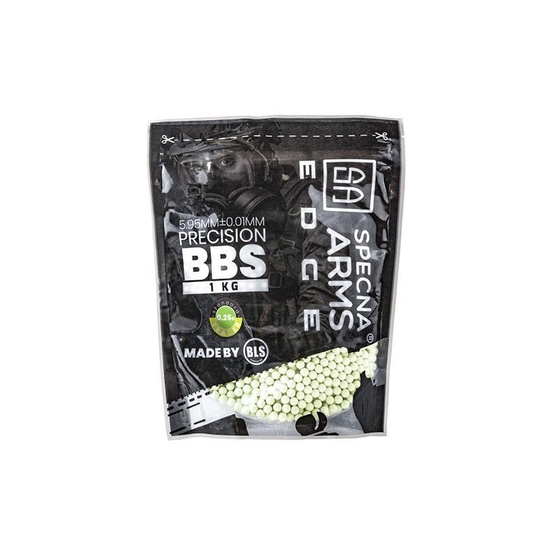 0.25g Specna Arms EDGE Tracer Precision BBs - 1kg - Green