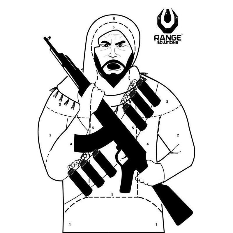 Cibles terroriste- 50 pièces