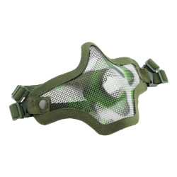 Airsoft Strike Half Face Tactical Military Bravo Strike Wire Mesh Mask(Camo)