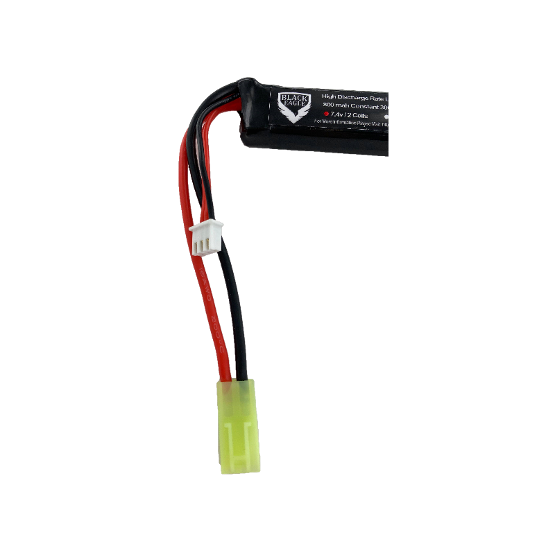 7.4V 800mah 90mm x 17mm x 9mm with mini tamiya