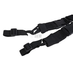 SANGLE 2 POINTS EXTRACTION RAPIDE 2 POINTS COULEUR NOIR DELTA TACTICS