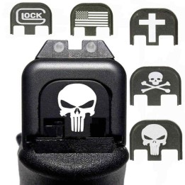 Plaque arrière Glock en aluminium