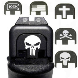 Plaque arrière Glock en aluminium