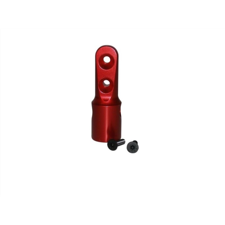 Angled "Duck bill" bottomline adapter rouge