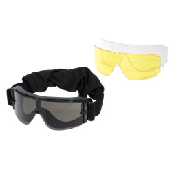 Airsoft Goggles EN166 B Delta Tactics 800 Black Anti-fog