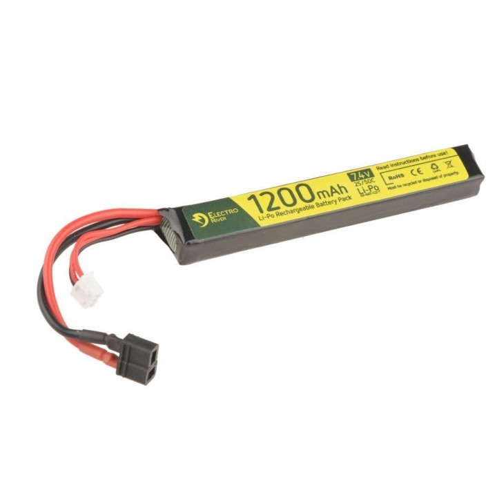 LiPo 7.4V 1200 mAh 25/50C Batterie Electro River