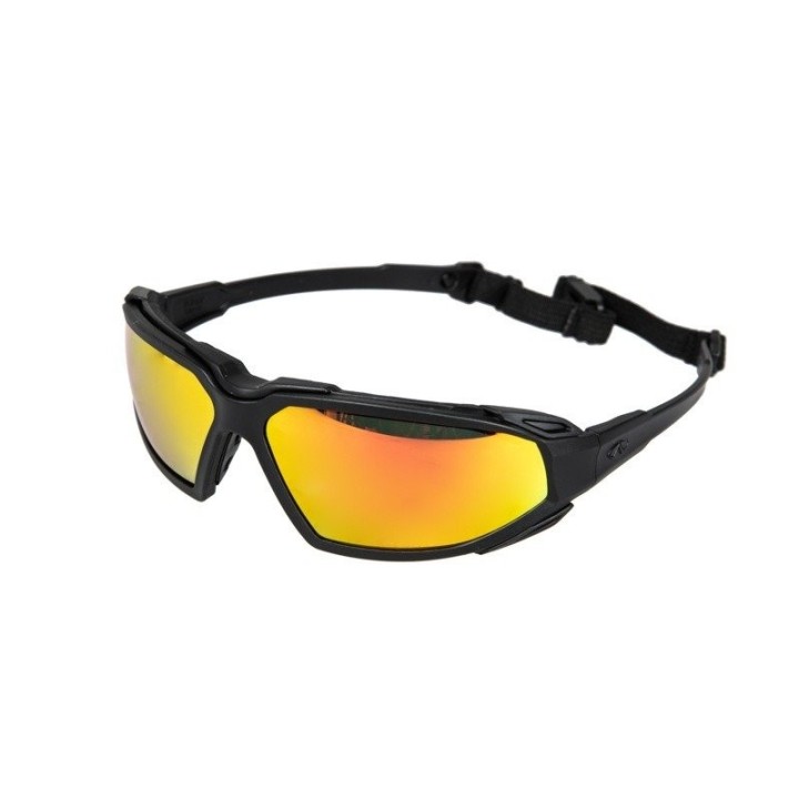 Lunettes Highlander Pyramex noir et orange en polycarbonate