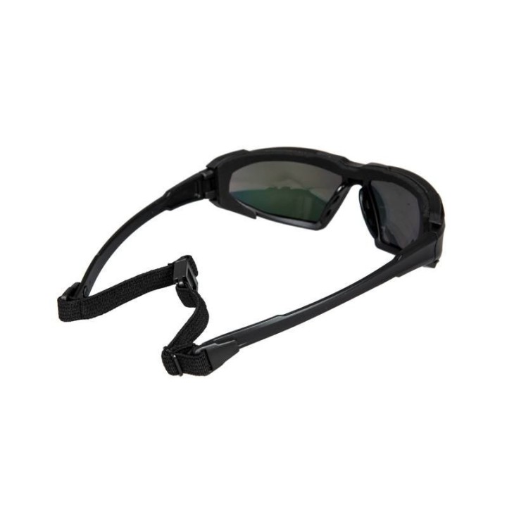 Lunettes Highlander Pyramex noir et orange en polycarbonate