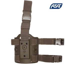 Plaque de cuisse FDE couleur Désert par ASG