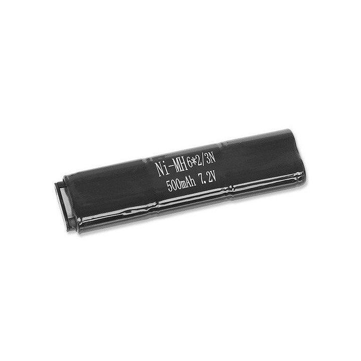 Batterie NiMH 7,2 V 500 mAh pour réplique AEP Airsoft - ASG & Cyma